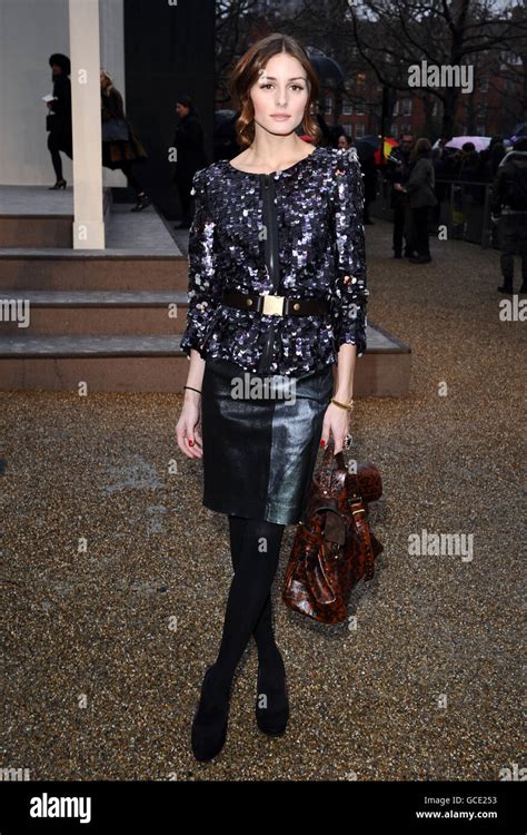 Olivia Palermo attending the Burberry London Fashion Week 